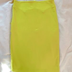 MCQ by Alexander McQueen yellow skirt